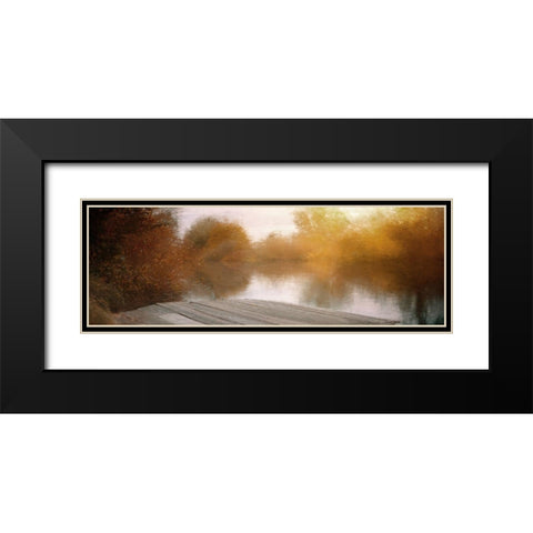 Lake View Black Modern Wood Framed Art Print with Double Matting by Allen, Kimberly