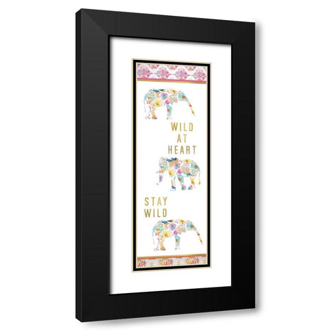 Wild at Heart Panel Black Modern Wood Framed Art Print with Double Matting by Allen, Kimberly