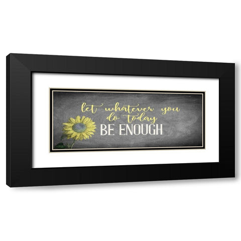 Enough 2 Black Modern Wood Framed Art Print with Double Matting by Allen, Kimberly