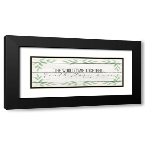 The World Black Modern Wood Framed Art Print with Double Matting by Allen, Kimberly