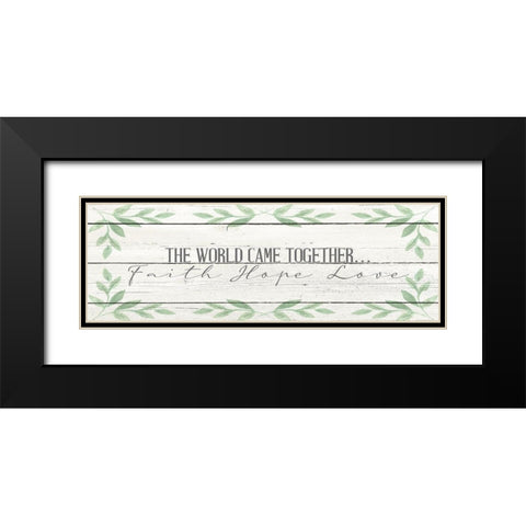 The World Black Modern Wood Framed Art Print with Double Matting by Allen, Kimberly