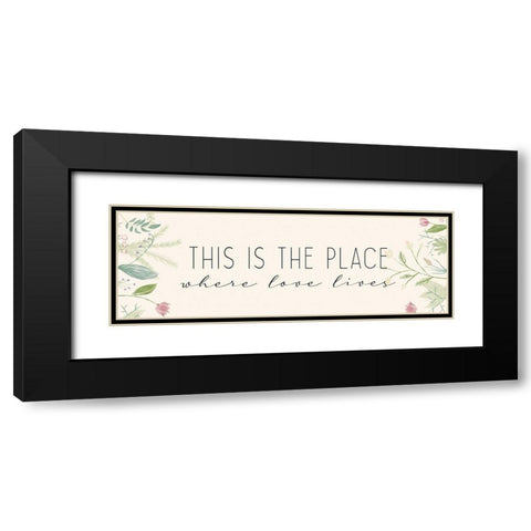 This is the Place Black Modern Wood Framed Art Print with Double Matting by Allen, Kimberly