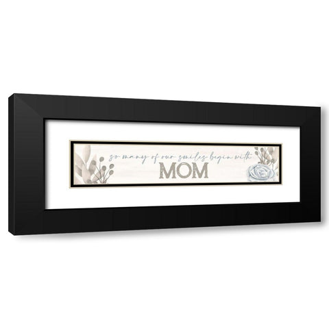 So Many Black Modern Wood Framed Art Print with Double Matting by Allen, Kimberly