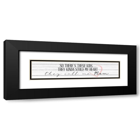 Call Me Mom Black Modern Wood Framed Art Print with Double Matting by Allen, Kimberly