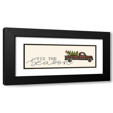 Tis the Season Black Modern Wood Framed Art Print with Double Matting by Allen, Kimberly