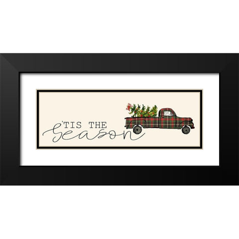 Tis the Season Black Modern Wood Framed Art Print with Double Matting by Allen, Kimberly