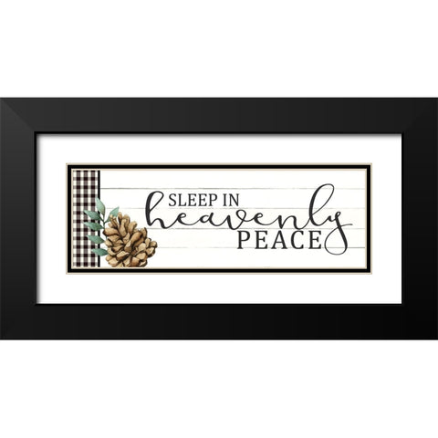 Sleep in Heavenly Peace Black Modern Wood Framed Art Print with Double Matting by Allen, Kimberly