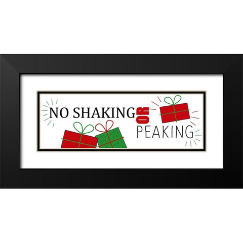 No Shaking Black Modern Wood Framed Art Print with Double Matting by Allen, Kimberly