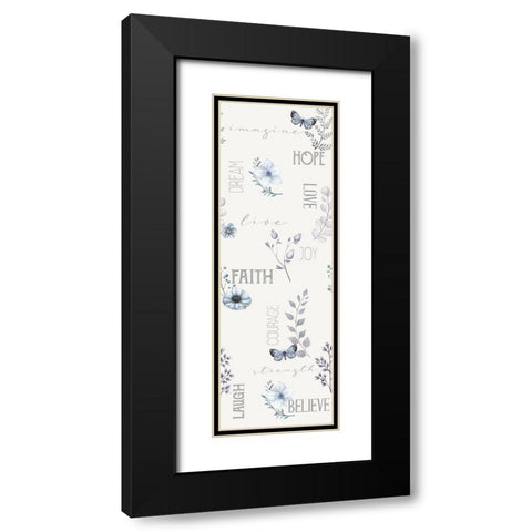 Inspiration Panel Black Modern Wood Framed Art Print with Double Matting by Allen, Kimberly