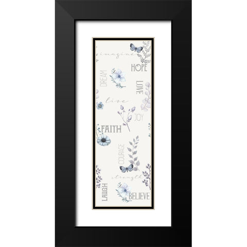 Inspiration Panel Black Modern Wood Framed Art Print with Double Matting by Allen, Kimberly