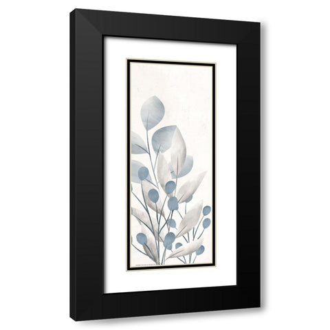 Dusty Blue 1 Black Modern Wood Framed Art Print with Double Matting by Allen, Kimberly