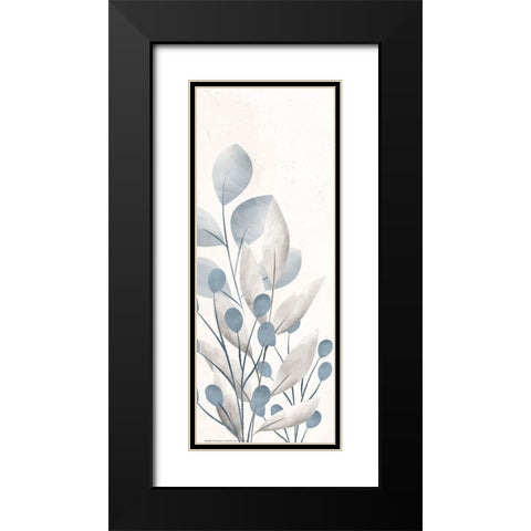 Dusty Blue 1 Black Modern Wood Framed Art Print with Double Matting by Allen, Kimberly