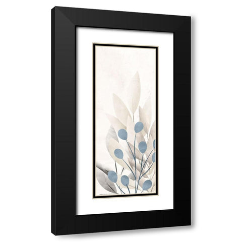 Dusty Blue 3 Black Modern Wood Framed Art Print with Double Matting by Allen, Kimberly
