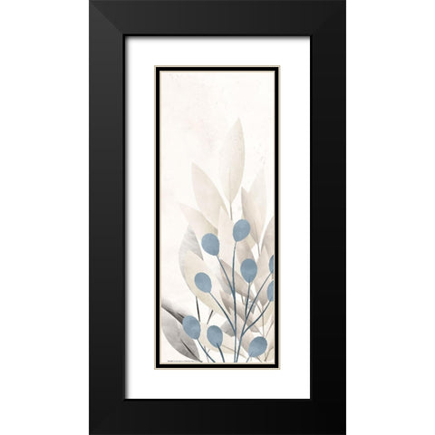 Dusty Blue 3 Black Modern Wood Framed Art Print with Double Matting by Allen, Kimberly
