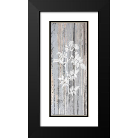 Botanical Wood 1 Black Modern Wood Framed Art Print with Double Matting by Allen, Kimberly