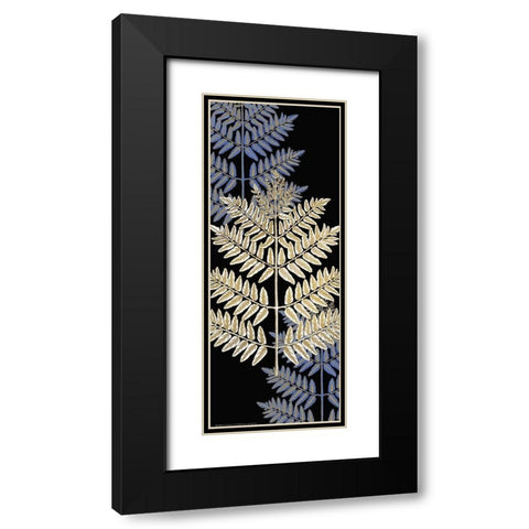 Fern Gold 1 Black Modern Wood Framed Art Print with Double Matting by Allen, Kimberly