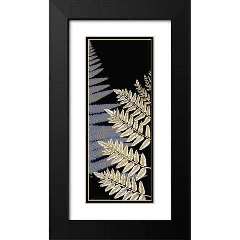 Fern Gold 2 Black Modern Wood Framed Art Print with Double Matting by Allen, Kimberly