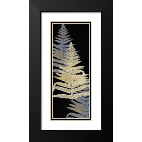 Fern Gold 3 Black Modern Wood Framed Art Print with Double Matting by Allen, Kimberly