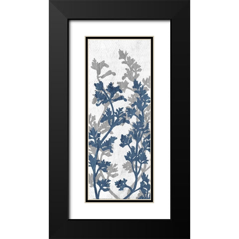 Navy Grey Branch 2 Black Modern Wood Framed Art Print with Double Matting by Allen, Kimberly