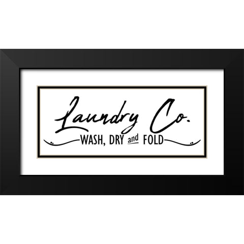 Laundry Co Black Modern Wood Framed Art Print with Double Matting by Allen, Kimberly