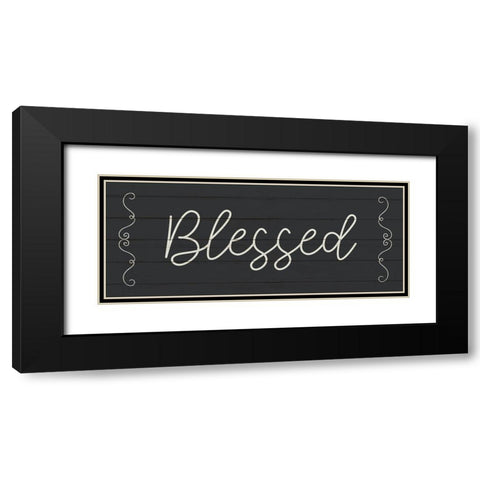 Blessed Black Modern Wood Framed Art Print with Double Matting by Allen, Kimberly