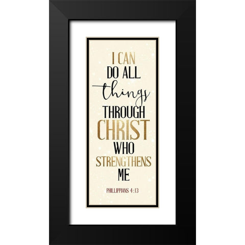 Pray Blessed Are 6 Black Modern Wood Framed Art Print with Double Matting by Allen, Kimberly