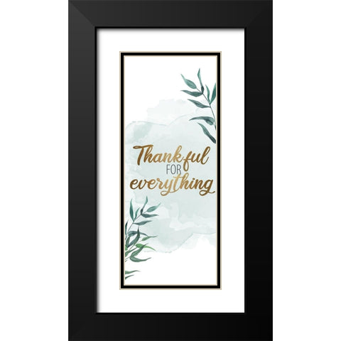 Gratitude Enough 6 Black Modern Wood Framed Art Print with Double Matting by Allen, Kimberly