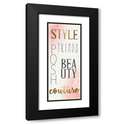 Glamour Style 1 Black Modern Wood Framed Art Print with Double Matting by Allen, Kimberly
