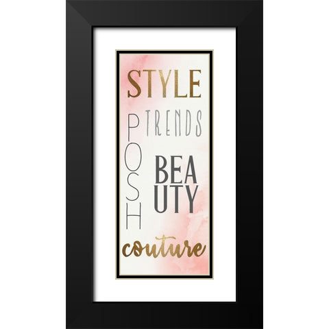 Glamour Style 1 Black Modern Wood Framed Art Print with Double Matting by Allen, Kimberly