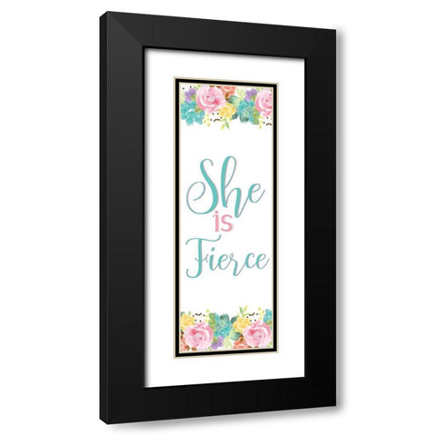 Fierce Queen Black Modern Wood Framed Art Print with Double Matting by Allen, Kimberly