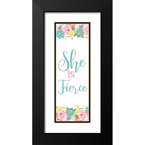 Fierce Queen Black Modern Wood Framed Art Print with Double Matting by Allen, Kimberly