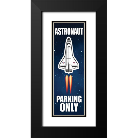 Space 1 Black Modern Wood Framed Art Print with Double Matting by Allen, Kimberly