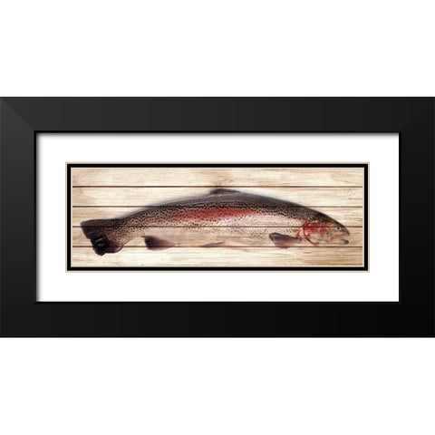 Trout 1 Black Modern Wood Framed Art Print with Double Matting by Allen, Kimberly