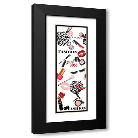 Fashionista 1 Black Modern Wood Framed Art Print with Double Matting by Allen, Kimberly