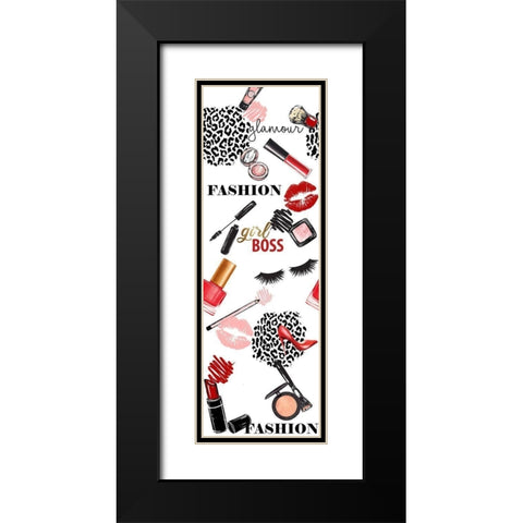 Fashionista 1 Black Modern Wood Framed Art Print with Double Matting by Allen, Kimberly