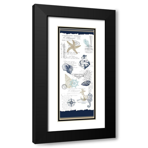 The Sea Black Modern Wood Framed Art Print with Double Matting by Allen, Kimberly