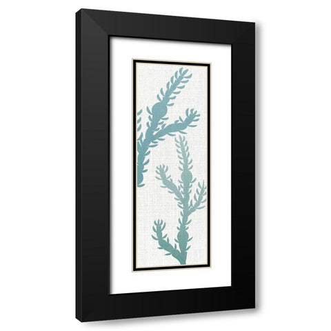 Seaweed Panel 3 Black Modern Wood Framed Art Print with Double Matting by Allen, Kimberly