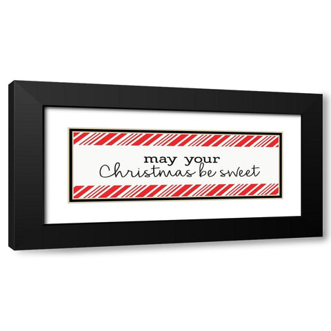 May Your Christmas be Sweet Black Modern Wood Framed Art Print with Double Matting by Allen, Kimberly