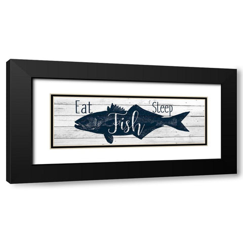 At the Lake B Black Modern Wood Framed Art Print with Double Matting by Allen, Kimberly
