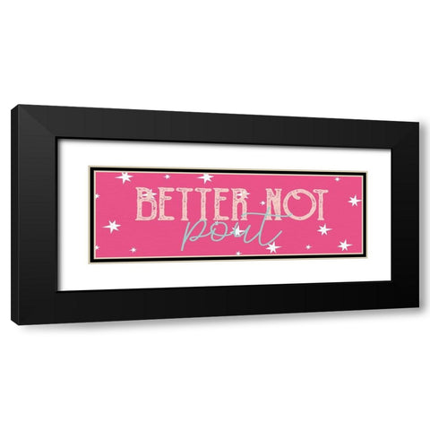 Pout Black Modern Wood Framed Art Print with Double Matting by Allen, Kimberly