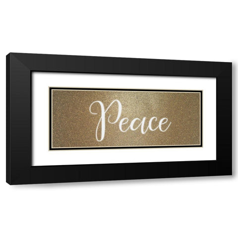 Peace Noel 1 Black Modern Wood Framed Art Print with Double Matting by Allen, Kimberly