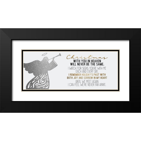 In Heaven Black Modern Wood Framed Art Print with Double Matting by Allen, Kimberly