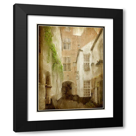 Along The Way Black Modern Wood Framed Art Print with Double Matting by Allen, Kimberly