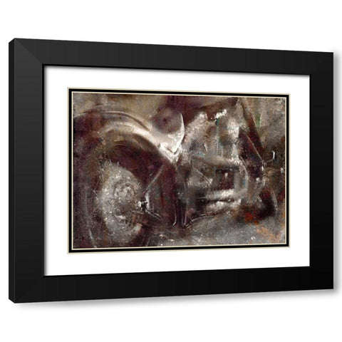 Grungy Ride Black Modern Wood Framed Art Print with Double Matting by Allen, Kimberly