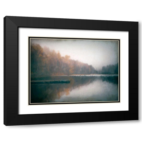 Cloudy Lake Black Modern Wood Framed Art Print with Double Matting by Allen, Kimberly