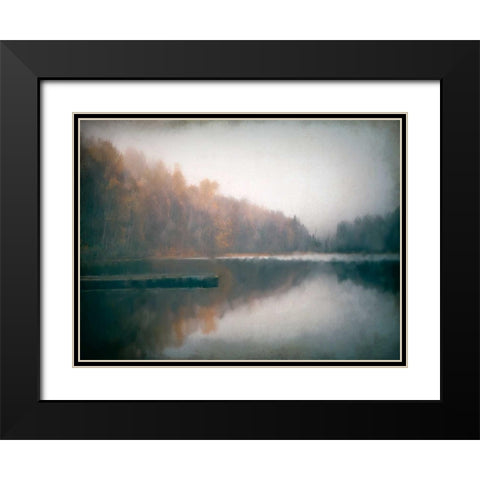 Cloudy Lake Black Modern Wood Framed Art Print with Double Matting by Allen, Kimberly