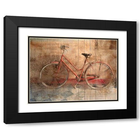 Rusty Bicycle Black Modern Wood Framed Art Print with Double Matting by Allen, Kimberly