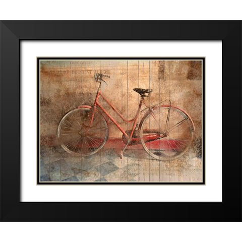 Rusty Bicycle Black Modern Wood Framed Art Print with Double Matting by Allen, Kimberly