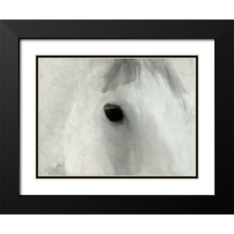 Serene Eyes Black Modern Wood Framed Art Print with Double Matting by Allen, Kimberly