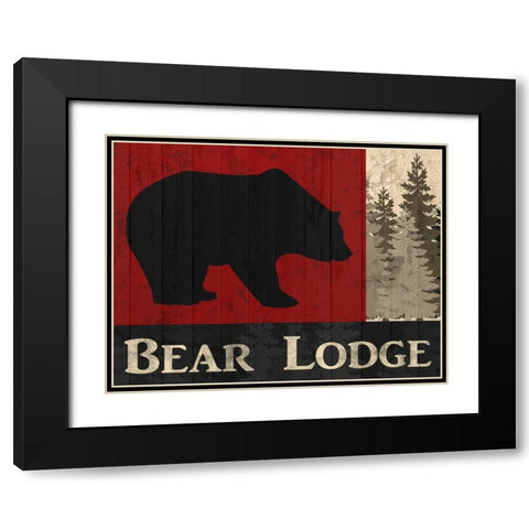 ear Lodge Black Modern Wood Framed Art Print with Double Matting by Allen, Kimberly